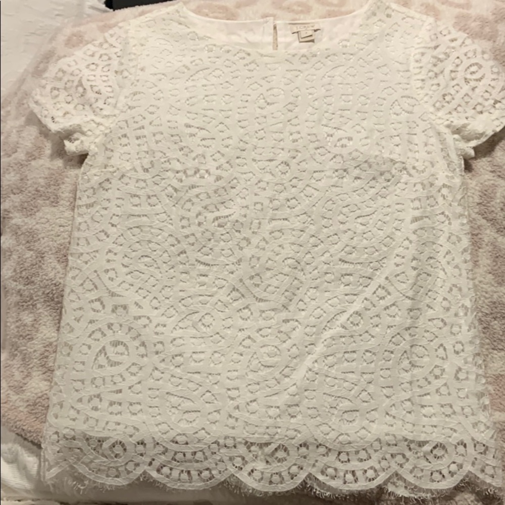 J Crew lace t-shirt